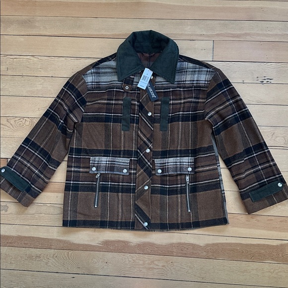 NWT Blank NYC Mixed Plaid Jacket - Picture 5 of 14
